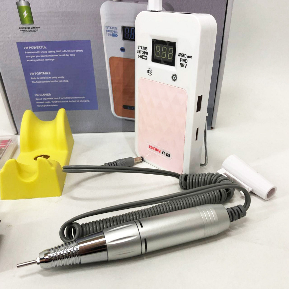 Апарати для зняття гель-лаку Nail Drill YT-928 белый, Фрезер побутовий манікюрний, EN-326 Фрезер манікюрний Київ - фото 9