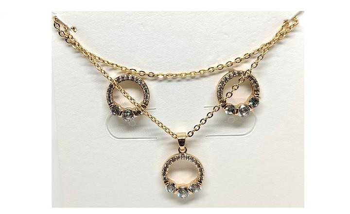 Комплект прикрас класика підвіска та сережки Київ - фото 1