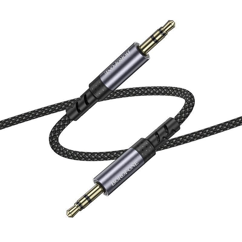 Аудио кабель BOROFONE BL24 Graceful audio cable AUX Metal Grey Одеса - фото 4