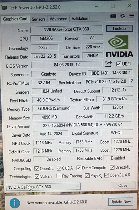 Відеокарта GIGABYTE GTX 960 4Gb. DDR5 t Харків - фото 3