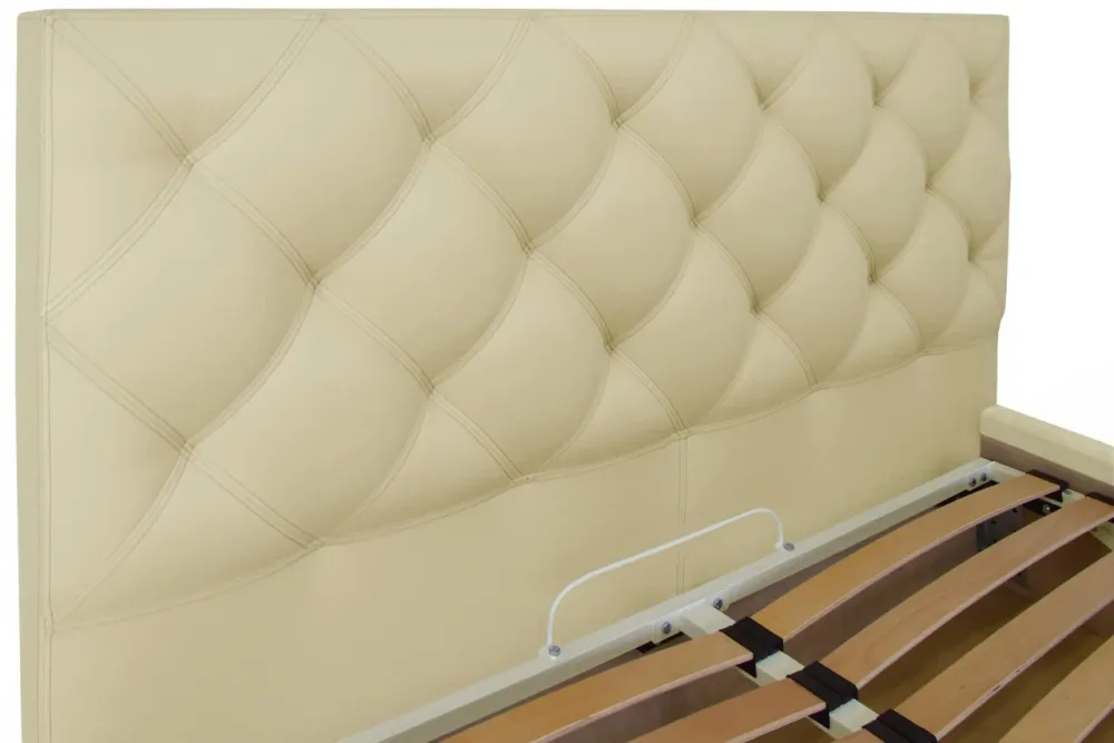 Кровать Двуспальная Bristol VIP 180 х 200 см Fly 2207 A1 С дополнительной металлической цельносварной рамой Бежевый Днепр - изображение 15