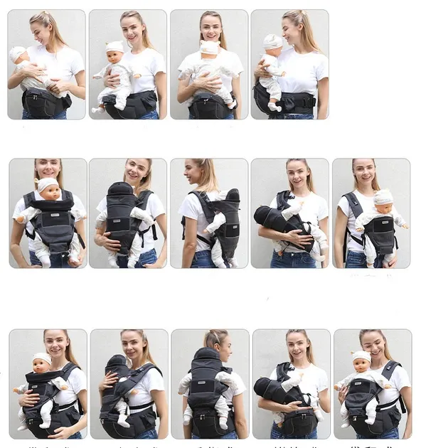 Дитячий багатофункціональний ерго-рюкзак слінг Хіпсит 2Life переноска від 0 до 36 місяців Луцк - изображение 2