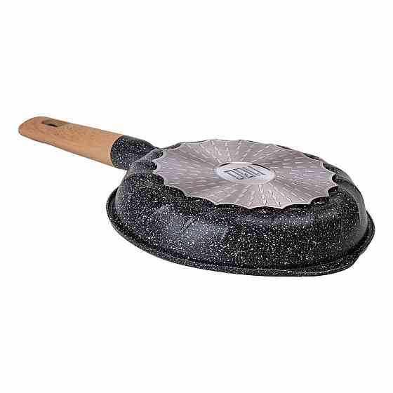 Чорна алюмінієва сковорода Ø 22 см з антипригарним покриттям Київ