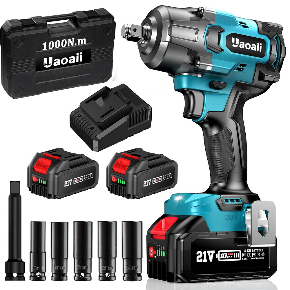 Акумуляторний ударний гайковерт UAOAII IW800 Луцьк - фото 1