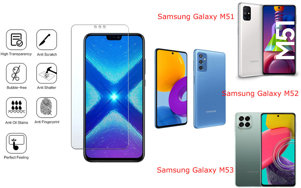 Защитное стекло NeoGlass для Samsung Galaxy M51, Galaxy M52, Galaxy M53 – ультрапрозрачное и устойчивое Киев - изображение 4