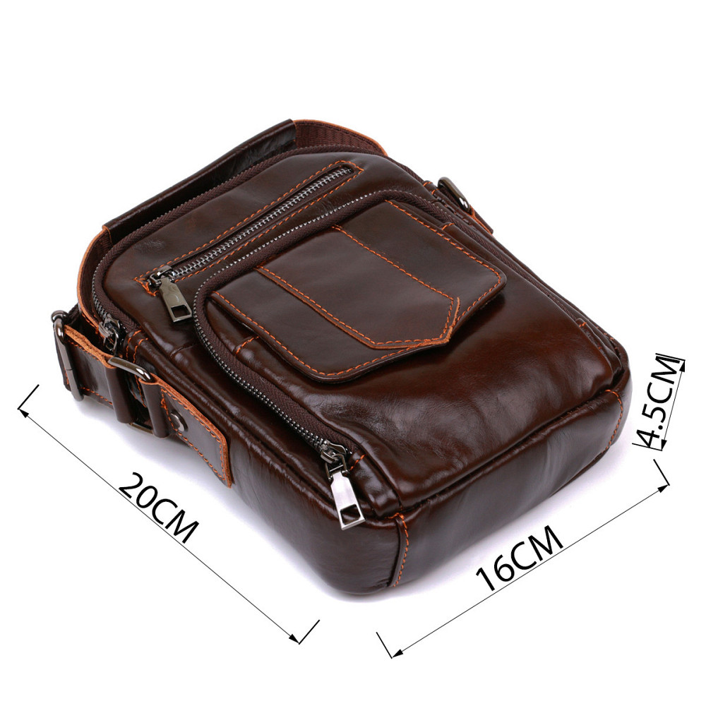 Сумка мужская из кожи Vintage 20691 Коричневый Киев - изображение 4