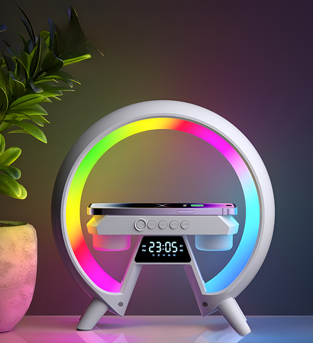 Настільна смарт-лампа-нічник G-Smart XM-X63 з бездротовою зарядкою Дніпро - фото 2