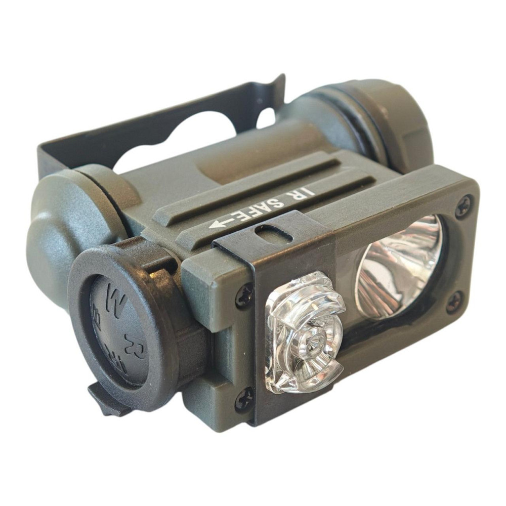 Ліхтар тактичний Sidewinder Compact II на шолом + CR123A (Зелений) Вінниця - фото 1
