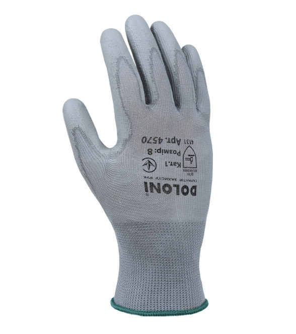 Перчатки рабочие трикотажные c полиуретановым покрытием Doloni D-Flex 4572 р.10 Ровно - изображение 3