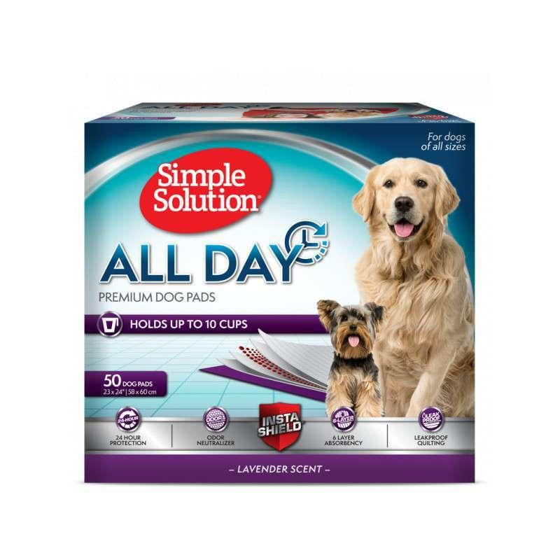 Simple Solution All Day (Симпл Солюшн Алл Дей) пеленки 58x60 см для собак с ароматом лаванды 50 шт. Запорожье - изображение 1