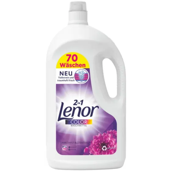 Гель для стирки цветного белья Lenor amethyst flower dream защита цвета, аромат Аметист, 3.85 л 70 с Львов