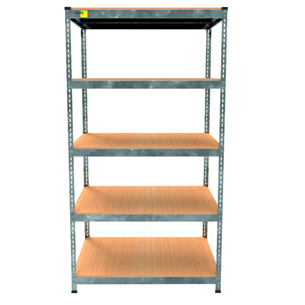 Металевий стелаж Emby Light Series (розмір 1800х900x450мм) 5 полиць ДСП до 100кг Оцинкований Вінниця - фото 4