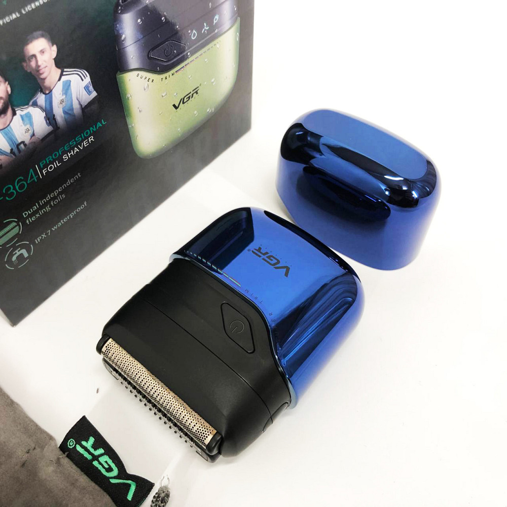Компактна електробритва чоловіча VGR V-364, Портативна електробритва для бороди, Бритви акумуляторні CG-50 Львів - фото 10