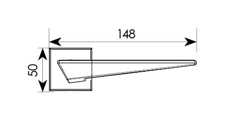 Ручка дверна ILAVIO 2376 хром матовий Київ - фото 2