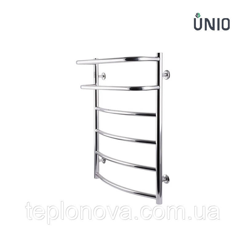 Полотенцесушитель Нержавейка UNIO 700x530-6 Оливия с полкой Черновцы - изображение 1