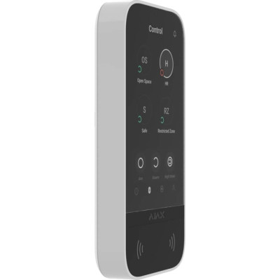 Клавіатура до охоронної системи Ajax KeyPad TouchScreen white Вінниця - фото 2