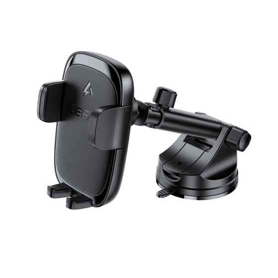 Автотримач для телефона з БЗП ACEFAST D49 press type wireless charging car holder for dashboard Black Одеса