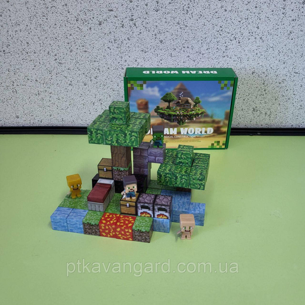 Конструктор магнітний Майнкрафт 72 магнітних блоков Dream World LZCK 067 Хмельницький - фото 5