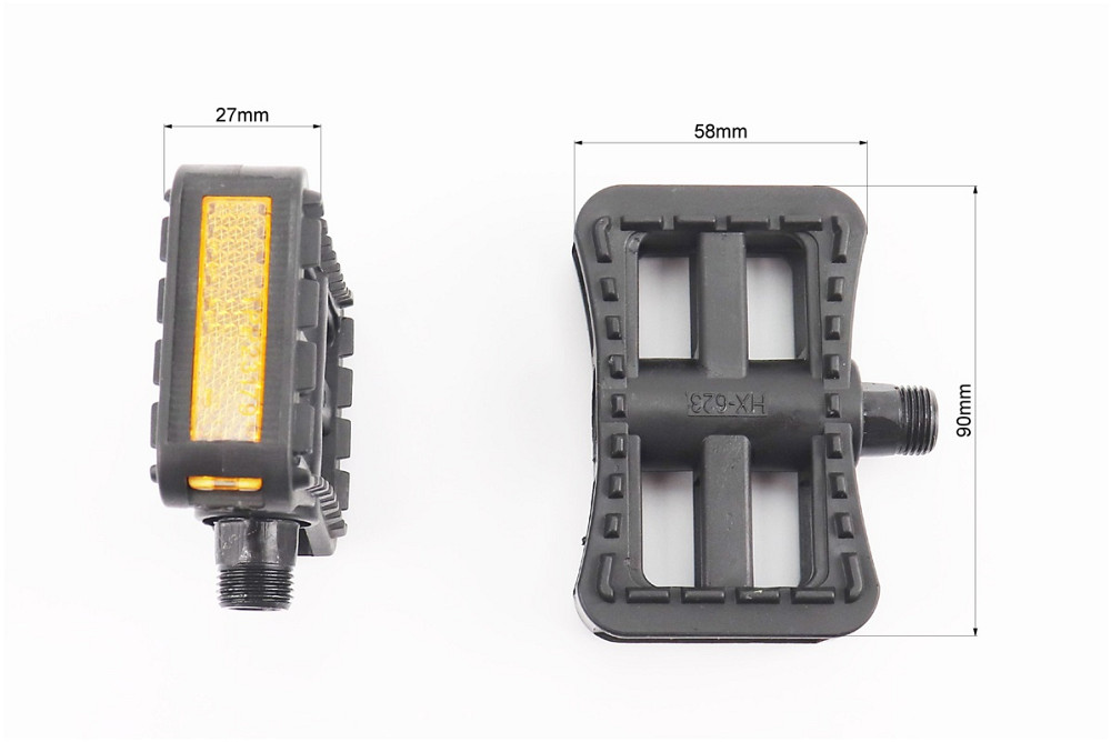 Педалі CHILD 9/16" (90x55x25mm) пластикові, чорні (без підшипників) Київ - фото 2