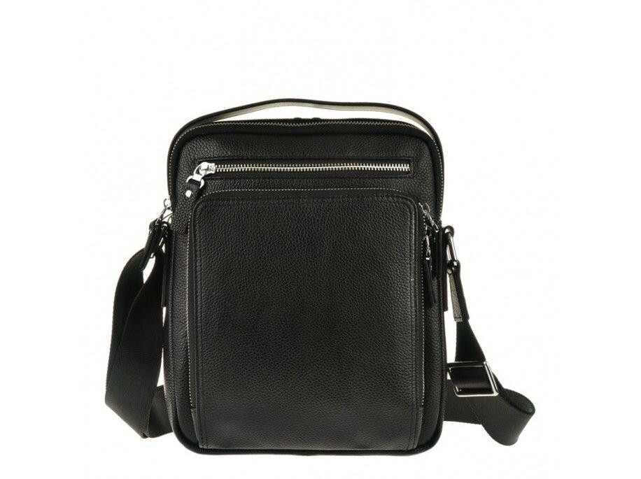 Сумка мессенджер кожаная Черная (Vintage) Киев - изображение 15
