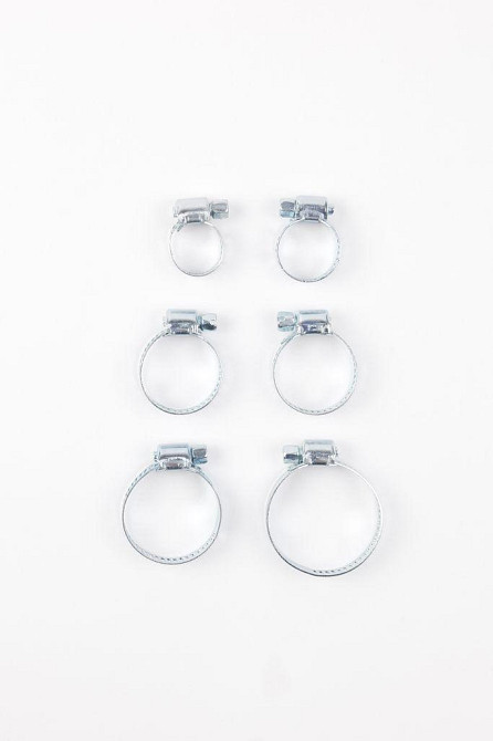 Набор хомутов червячных 6 пр.(10-16,14-23,15-25,16-27,20-32,25-38мм),в блистере P001K Одесса - изображение 3