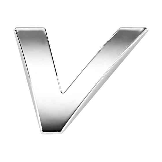 Наклейка 2 см Буква V Київ