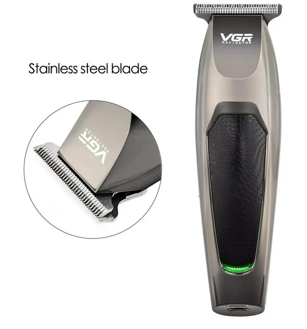 Машинка для стрижки VGR V-030 7042  У комплекті 5 насадок, індикатор заряду, від мережі або USB PT Одеса - фото 7