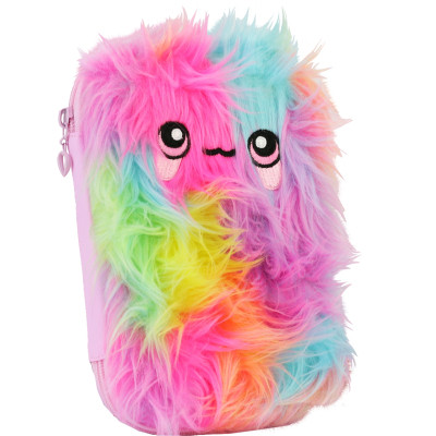 Пенал Cool For School 1 отделение с плюшем и аппликацией Радуга (CF6549-light) Винница - изображение 1