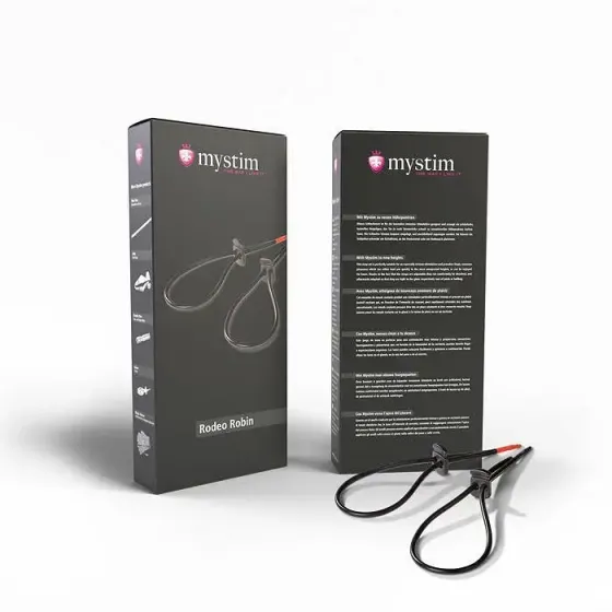 Утяжка для пеніса Mystim Rodeo Robin, пара силіконових струмопровідних ласо Львів