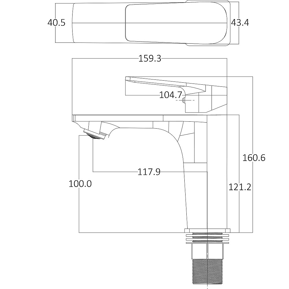 Змішувач для умивальника Globus Lux BONN GLB-0401 Тернопіль - фото 8