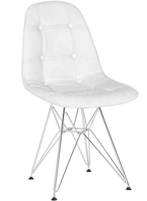 Стілець Тауер Софт S біла екошкіра Дніпро - фото 2