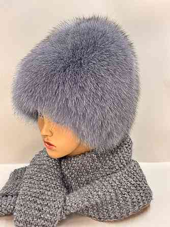 Шапка меховая женская сноп Анастасия Серый Харьков