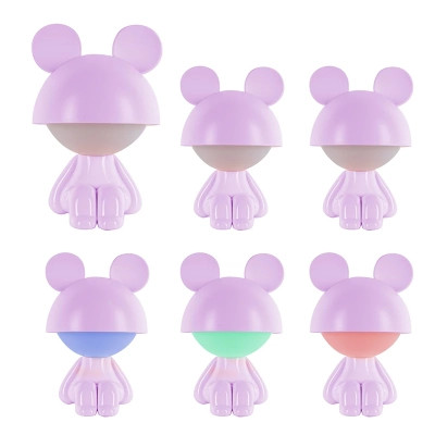 Ночник Kite Светильник LED с аккумулятором Cute Mouse, фиолетовый (K25-316-2-5) Винница - изображение 4