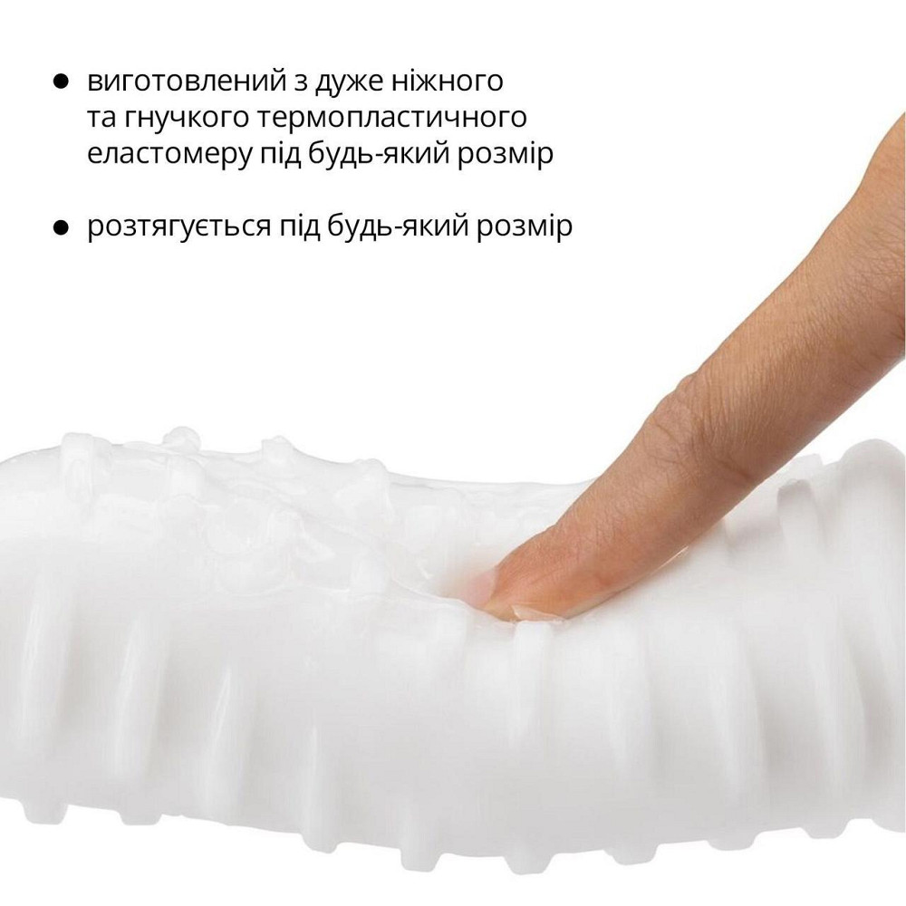 Мастурбатор Otouch DECOR 1-A, потовщений TPE, ефект всмоктування, спіральні виступи Sex Aura Київ - фото 4