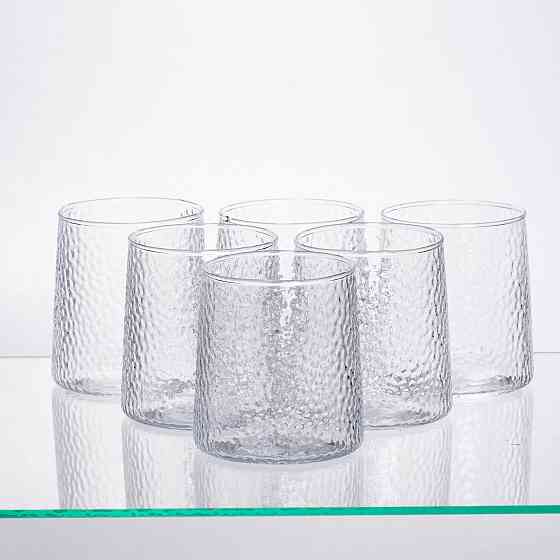 Yiwu Набір для напоїв графин з бамбуковою кришкою та 6 склянок, прозорий 64486-37 Коломия