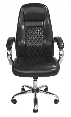Офісне Крісло Керівника Richman Florence Хром М2 AnyFix Чорний Глянсове Київ