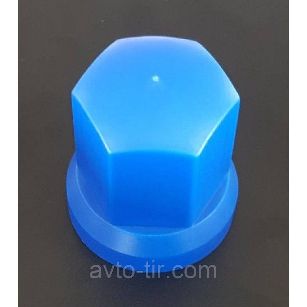 Ковпачок пластиковий на гайку 33 мм синій високий Луцк - изображение 1