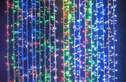 Новогодние гирлянды. Гирлянда водопад 320-400L 3x3м(10х32Ламп) Микс (7149) Коломия - фото 2