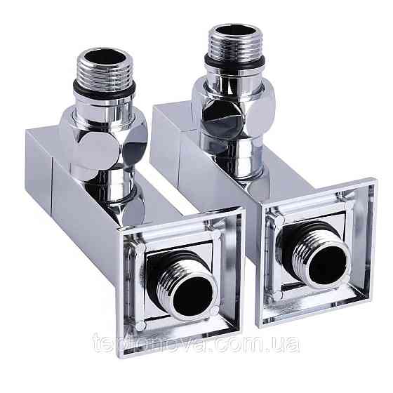 Угловой кран удлиненный Solomon CUBE CHROM 1/2