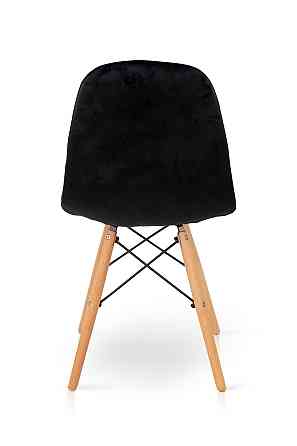 Стілець ДЖАСТІН, велюр чорний Київ