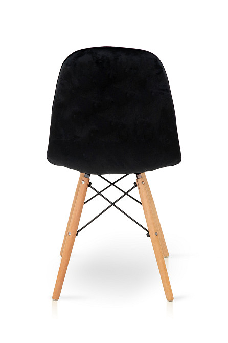 Стілець ДЖАСТІН, велюр чорний Київ - фото 4