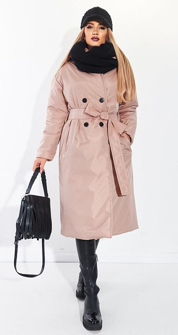 Модне пальто з плащової тканини (42) Київ - фото 2