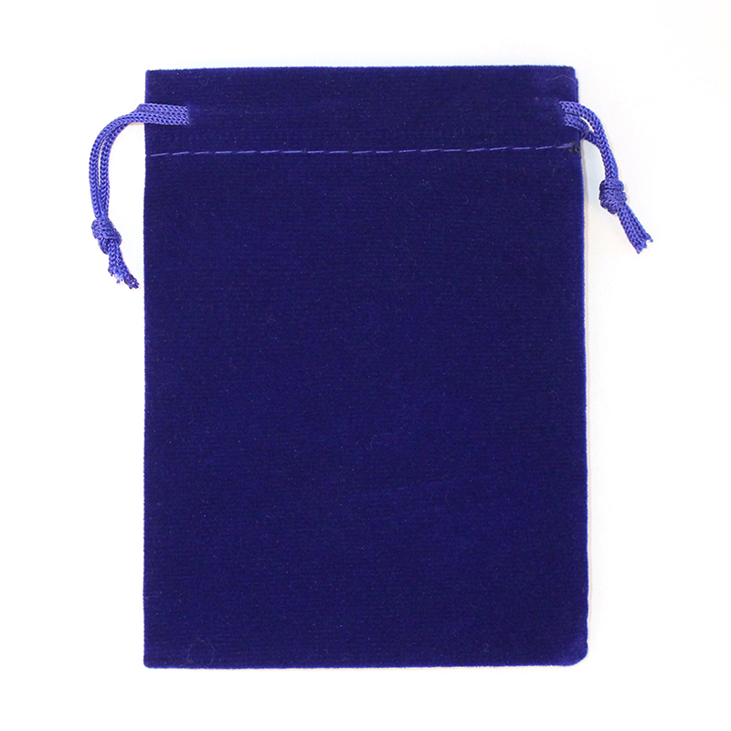 Подарочные мешочки из бархата на затяжках 10x15 см, 50 шт, синие, упаковка для ювелирных изделий и сувениров Киев - изображение 2