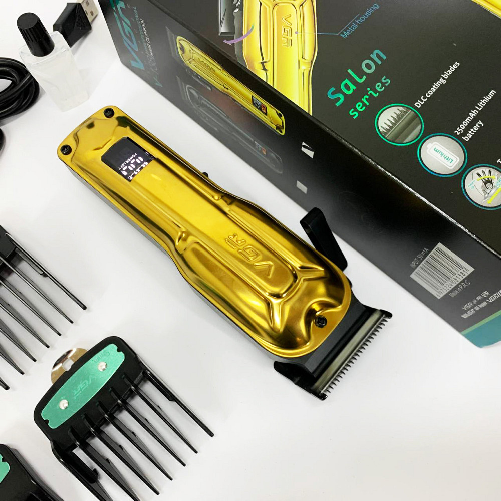 Машинка для стрижки волосся електрична VGR, Тример для скронь Машинка окантовки акумуляторна DP-80 Львів - фото 2