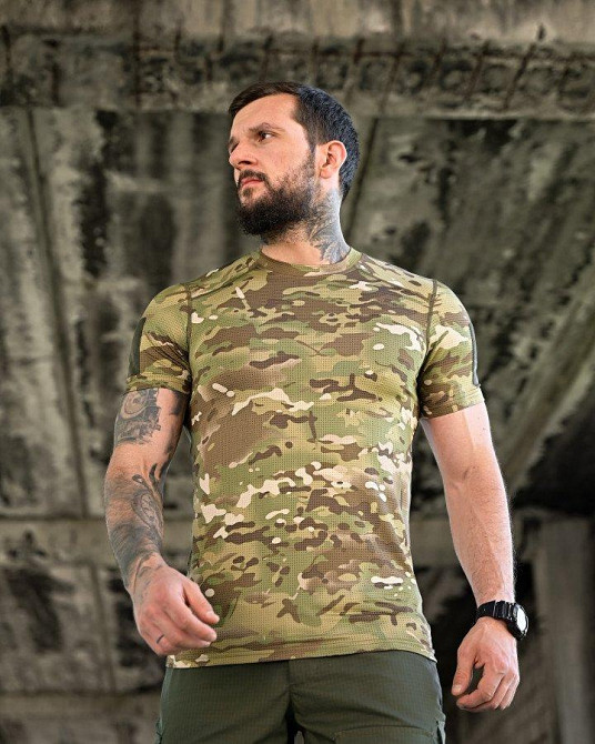 Тактическая потоотводящая футболка samuray Cooltuch MTK ВТ1159 Одесса - изображение 9