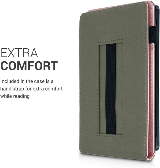 Фірмовий чохол kwmobile для Kobo Aura ONE - із ремінцем на зап'ястя та підставкою - захисний чохол для електронної книги Дніпро - фото 3