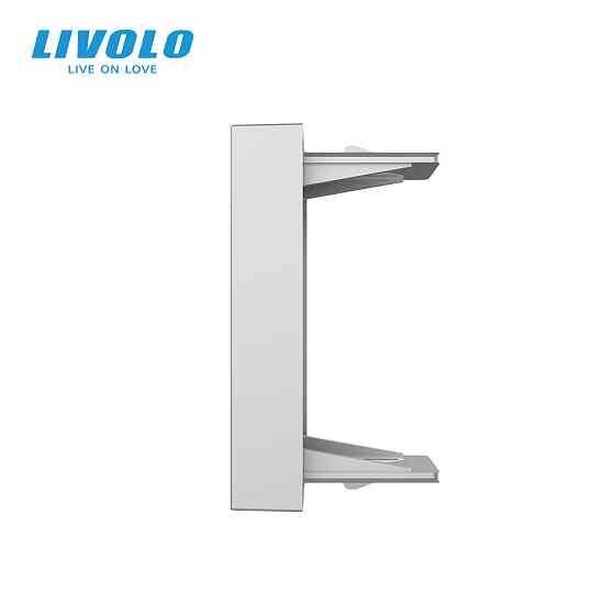 LIVOLO Заглушка для розетки LIVOLO, сіра, модуль 22.5×45 мм, 0.5 поста (VL-FCMB-1IP) Коломыя