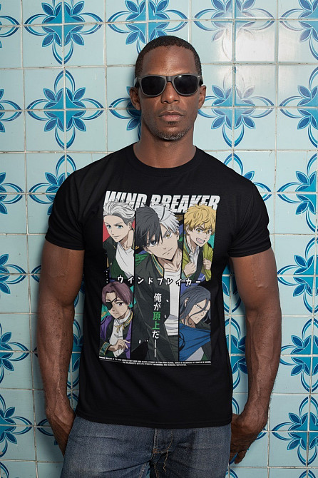 Футболка аниме Аниме Кйотао Сугисхита Хаджиме оверсайз (S/M/L) Черний AnimeJ0316 Днепр - изображение 2