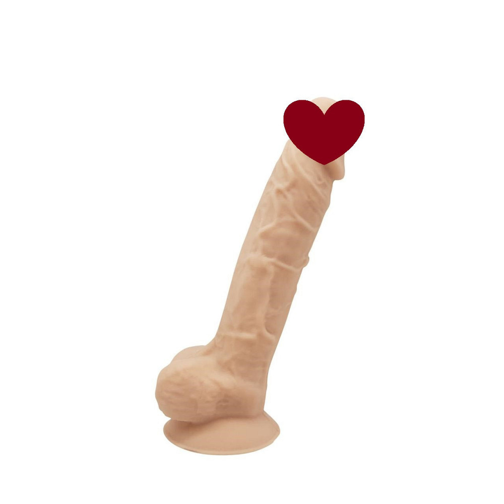 Фалоімітатор SilexD Johnny Flesh (MODEL 1 size 7in), двошаровий, силікон +Silexpan, діаметр 3,8см Sex Aura Київ - фото 1