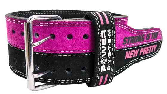 Пояс для важкої атлетики Power System PS-3850 Strong Femme Black/Pink XS Каменское